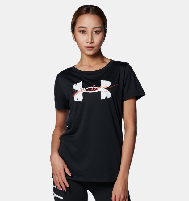 UAビッグロゴ グラフィック Tシャツ（トレーニング/WOMEN）